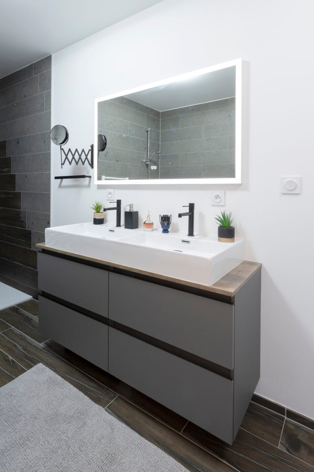 Meuble de salle de bain double vasque