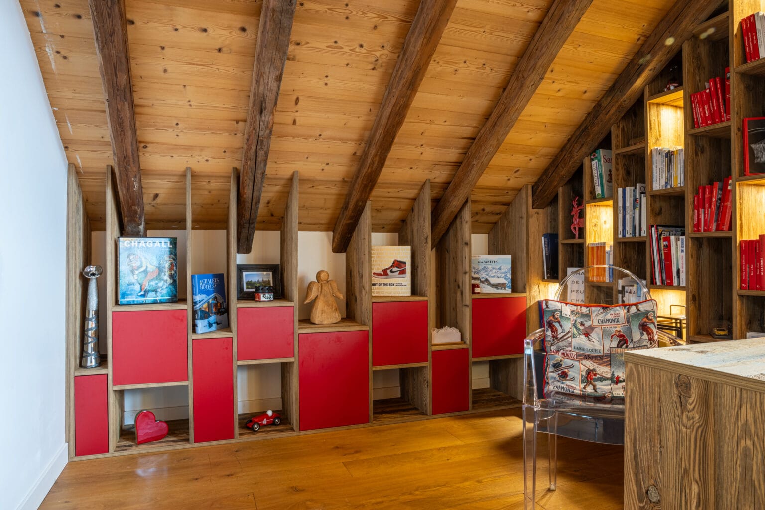 Bibliothèque et niches sur-mesure