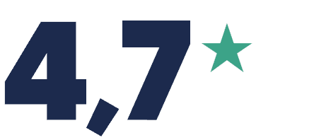 Badge de la note Google 4,7 sur 5 obtenue par Cuisinicime
